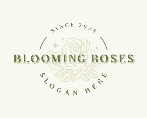 Elegant Rose Flower  logo design