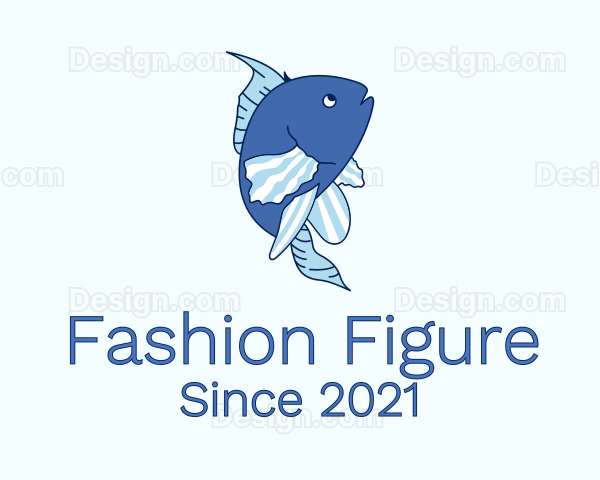 Blue Ocean Fish Logo