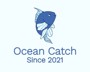 Blue Ocean Fish logo design