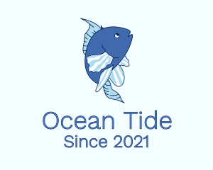 Blue Ocean Fish logo design