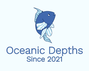 Blue Ocean Fish logo design