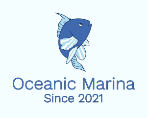 Blue Ocean Fish logo design