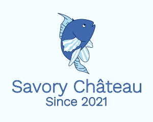 Blue Ocean Fish logo design