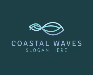 Infinity Loop Wave logo design