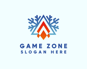 Ice Snowflake Campfire logo