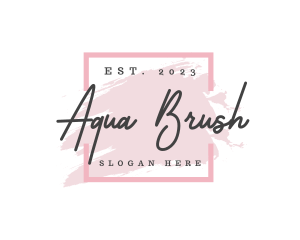 Watercolor Beauty Apparel logo design