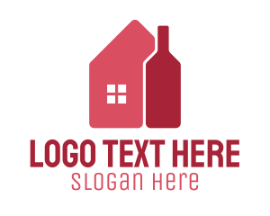 House Wine Bottle Logo