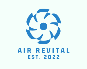 Cooling Ventilation Propeller logo design