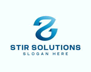 Tech Software Letter S logo design