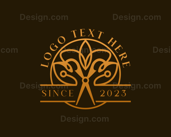 Luxury Scissors Brand Logo