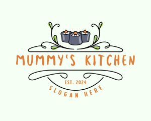 Sushi Kitchen Cuisine logo design