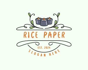 Sushi Kitchen Cuisine logo design