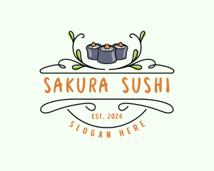 Sushi Kitchen Cuisine logo design