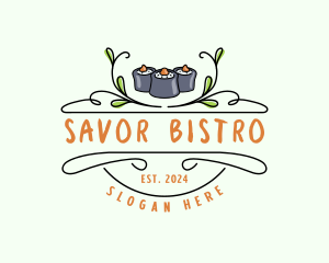 Sushi Kitchen Cuisine logo design