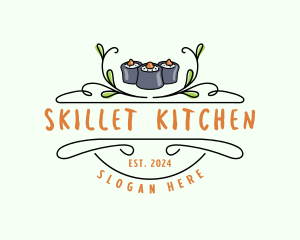 Sushi Kitchen Cuisine logo design