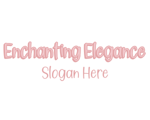 Cute Feminine Pastel logo design