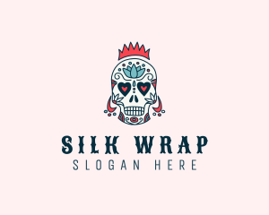 Festive Skull Crown  logo design