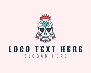 King - Sugar Skull King logo design
