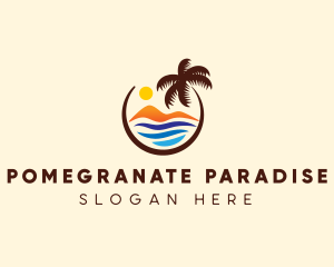 Beach Mountain Travel logo design