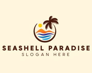 Beach Mountain Travel logo design