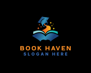 Knowledge Book Learning logo design