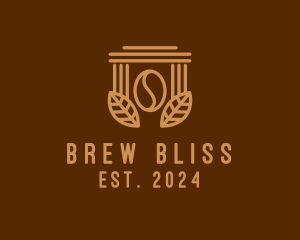 Coffee Brew Pillar  logo design