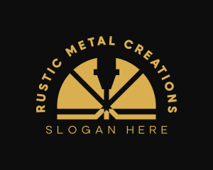 Laser CNC Metalwork logo design