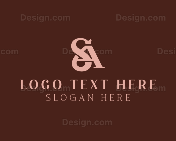 Antique Fashion Business Letter SA Logo