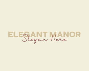 Elegant Script Company logo design