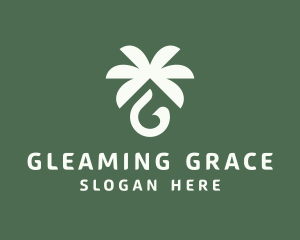 Palm Tree Oil Letter G  logo design