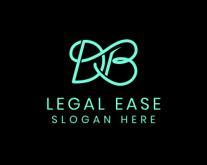 Elegant Minimalist Letter DB logo