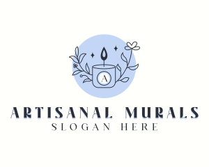 Scented Organic Candle logo design