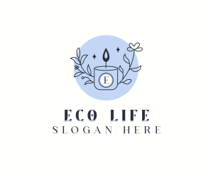 Scented Organic Candle logo design