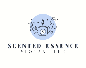 Scented Organic Candle logo design