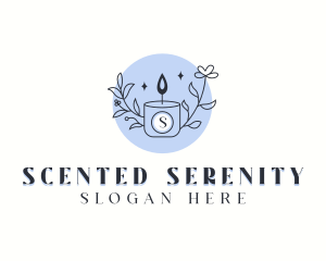 Scented Organic Candle logo design