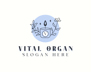 Scented Organic Candle logo design