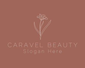 Minimalist Beauty Flower logo design