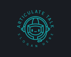 Digital Talk Robot logo design