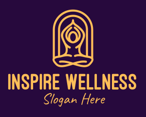 Meditation Yoga Wellness logo design