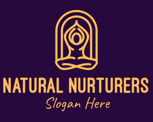 Meditation Yoga Wellness logo design