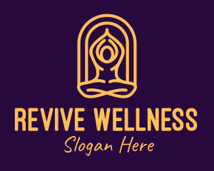 Meditation Yoga Wellness logo design