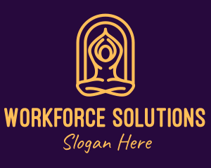 Meditation Yoga Wellness logo design