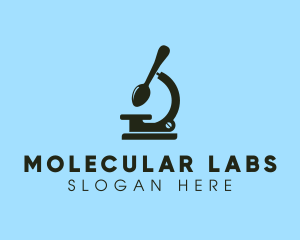 Spoon Microscope Laboratory logo design