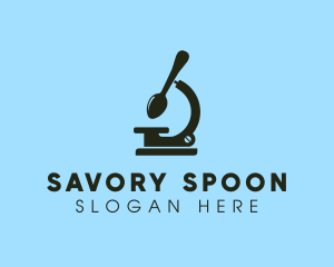 Spoon Microscope Laboratory logo design