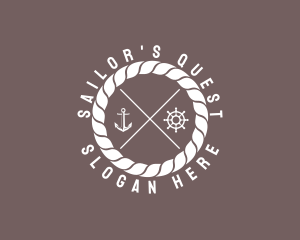 Marine Nautical Sailor logo design