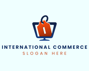 Computer Monitor Price Tag logo design