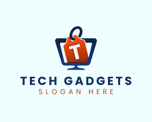 Computer Monitor Price Tag logo design