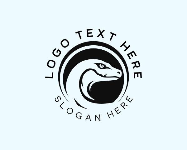 Wildlife Komodo Dragon logo