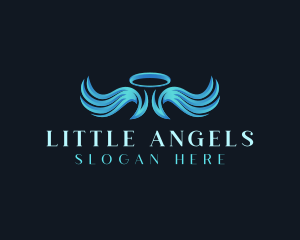 Halo Angel Wings logo design