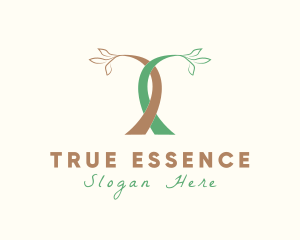 Tree Garden Letter T logo design